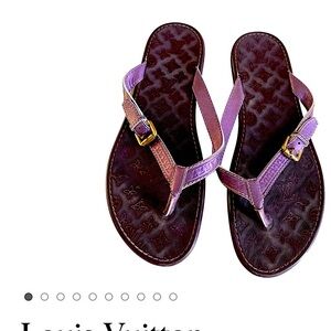 Louis Vuitton Purple Sandals purple 38